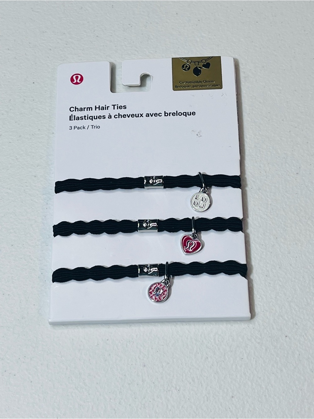 lululemon athletica Charm Hair Ties - 3 Pack NWT! MSRP $48